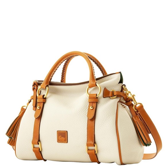 Dooney & Bourke Handbags - Dooney & Bourke White/Natural Small Florentine Satchel